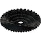 Ekena Millwork Eryn Ceiling Medallion (Fits Canopies up to 4"), 24 3/4"OD x 3 1/4"ID x 1 7/8"P, Jet Black CM24ENBLF - alternate 3